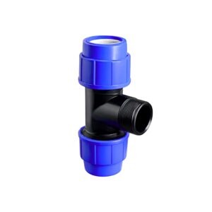 Tee PEAD - ROSCA MACHO Dn 20mm x 1/2